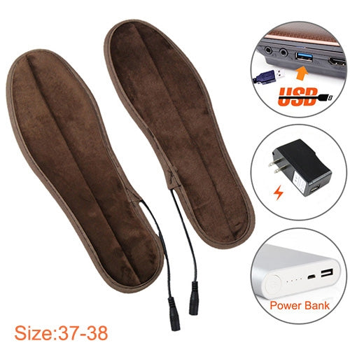 Le solette riscaldate elettriche USB mantengono i piedi caldi con cavo USB, dimensioni: 37-38 iarde, Size: 37-38yard