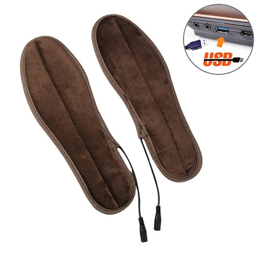 Le solette riscaldate elettriche USB mantengono i piedi caldi con cavo USB, dimensioni: 245-250 mm, Size: 39-40yard, with USB Cable