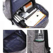 Borsa per studenti con zaino per spalle per computer portatile in tela multifunzionale universale per 13-15 pollici, dimensioni: 36x25x10 cm