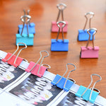 Clip per file in ferro 24 pezzi colore casuale