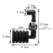 Filtro in cotone biochimico muto pneumatico a doppia testa per acquario montato a parete, HC7149A, HC7149B, HC7149C, HC7149D