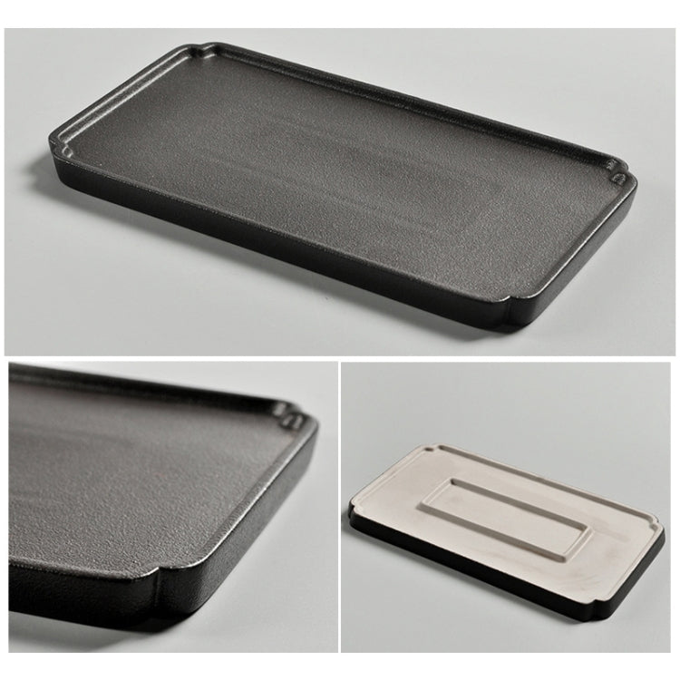 Set di tazze da tè teiera con manico ad anello in ceramica da viaggio portatile con vassoio da tè, with Tea Tray (Black), with Tea Tray (White)