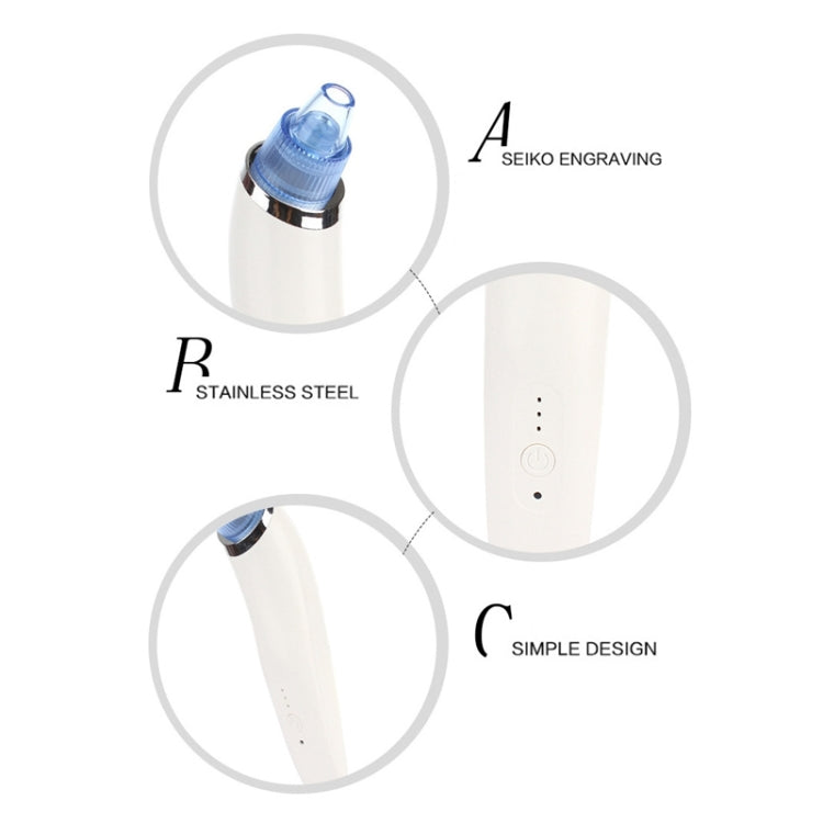 Detergente per pori estrattore di punti neri multifunzione 5 W 1 A con quattro sonde