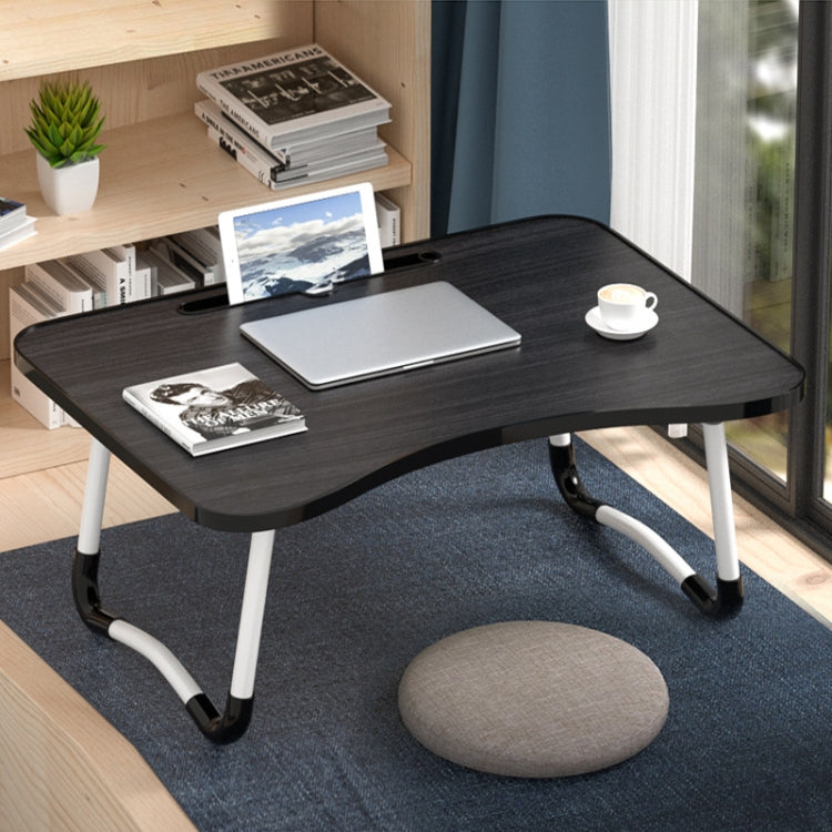 Scrivania portatile pieghevole regolabile con gambe antiscivolo a forma di W. Scrivania per laptop con slot per schede, with Card Slot