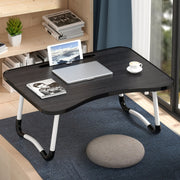 Scrivania portatile pieghevole regolabile con gambe antiscivolo a forma di W. Scrivania per laptop con slot per schede, with Card Slot