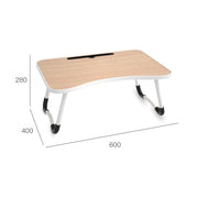 Scrivania portatile pieghevole regolabile con gambe antiscivolo a forma di W. Scrivania per laptop con slot per schede, with Card Slot