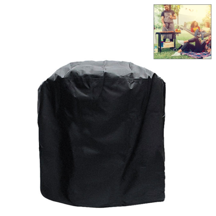 Borsa protettiva cilindrica per barbecue in tessuto Oxford 210D antipolvere impermeabile per esterni Anti-UV Copertura per griglia per barbecue a carbone, Dimensioni: 71x73 cm, Size: 71x73cm