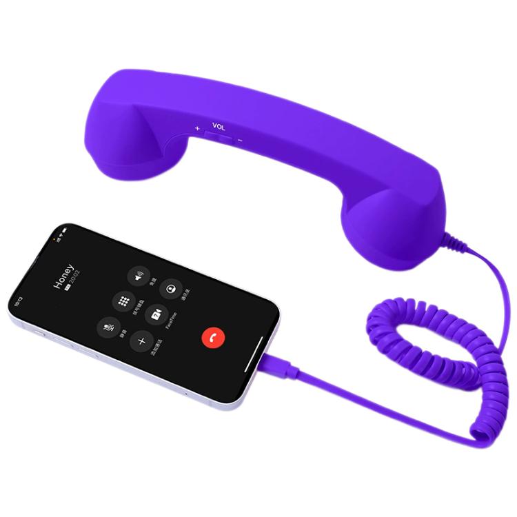 Ricevitore per telefono cellulare retrò anti-radiazioni con microfono e connettore Type-C, Type-C