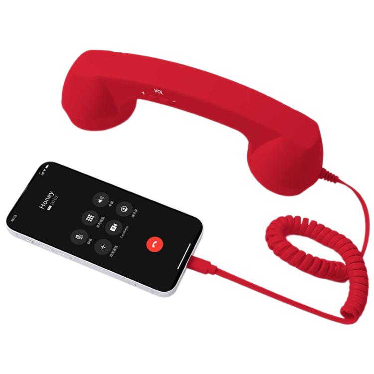 Ricevitore per telefono cellulare retrò anti-radiazioni con microfono e connettore Type-C, Type-C