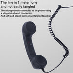 Ricevitore per telefono cellulare retrò anti-radiazioni con microfono e connettore Type-C, Type-C
