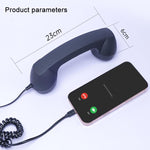 Ricevitore per telefono cellulare retrò anti-radiazioni con microfono e connettore Type-C, Type-C