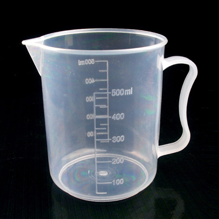 Boccetta in plastica PP a sezione sottile da 500 ml, misurino digitale, scala cilindrica, misura strumenti da laboratorio in vetro, 500ml Measuring Cup