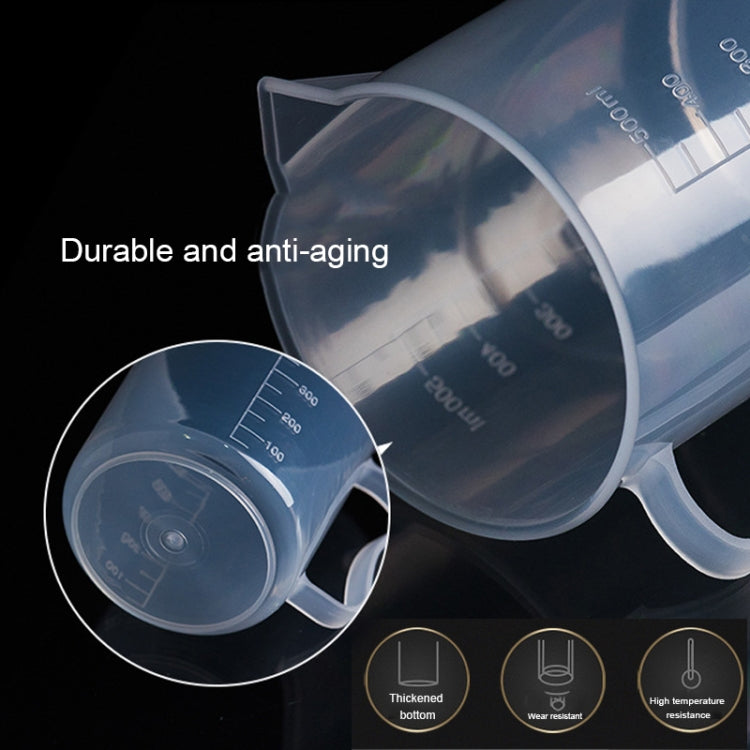 Boccetta in plastica PP da 500 ml, misurino digitale, scala cilindrica, misura strumenti da laboratorio in vetro, 500ml