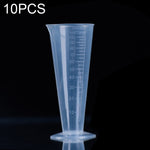10 PZ 100 ml Boccetta di plastica PP per uso alimentare Cono digitale Misurino Cilindro Bilancia Misura strumenti di laboratorio di vetro da laboratorio, 100ml