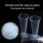 10 PZ 100 ml Boccetta di plastica PP per uso alimentare Cono digitale Misurino Cilindro Bilancia Misura strumenti di laboratorio di vetro da laboratorio, 100ml
