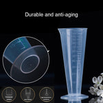 10 PZ 100 ml Boccetta di plastica PP per uso alimentare Cono digitale Misurino Cilindro Bilancia Misura strumenti di laboratorio di vetro da laboratorio, 100ml