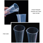 10 PZ 100 ml Boccetta di plastica PP per uso alimentare Cono digitale Misurino Cilindro Bilancia Misura strumenti di laboratorio di vetro da laboratorio, 100ml