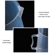 10 PZ 250 ml Boccetta in plastica PP per uso alimentare Misurino digitale Cilindro Scala Misura strumenti da laboratorio in vetro, 250ml