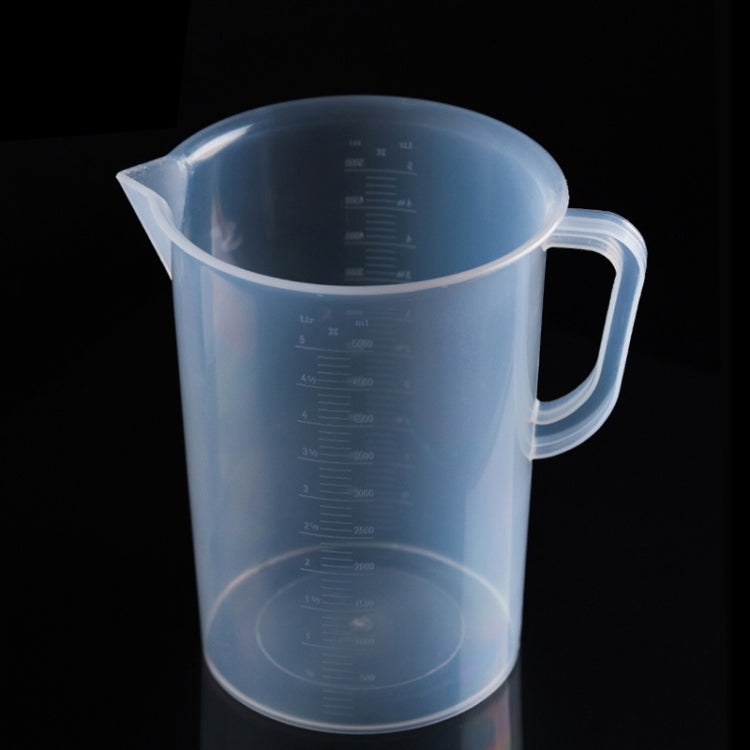 Boccetta in plastica PP per uso alimentare da 5000 ml Misurino digitale Scala cilindrica Misura strumenti da laboratorio in vetro, 5000ml