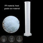 Cilindro graduato con beccuccio in plastica PP da 1000 ml con base esagonale, 1000ml
