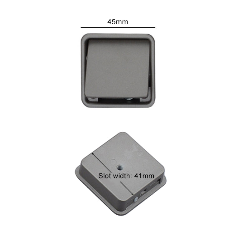 Maniglia per guardaroba semplice con fessura, maniglia invisibile per cassetto incassato nascosto, foro singolo, Single Hole