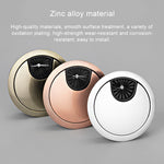 Copri foro per scatola filettata rotonda in lega di zinco da tavolo per computer da scrivania, 2 pezzi, diametro del foro: 35 mm (oro brillante), 35mm Green Bronze, 35mm Red Bronze, 35mm Matte Black, 35mm Matte Silver, 35mm Brushed Steel, 35mm Bright Gold