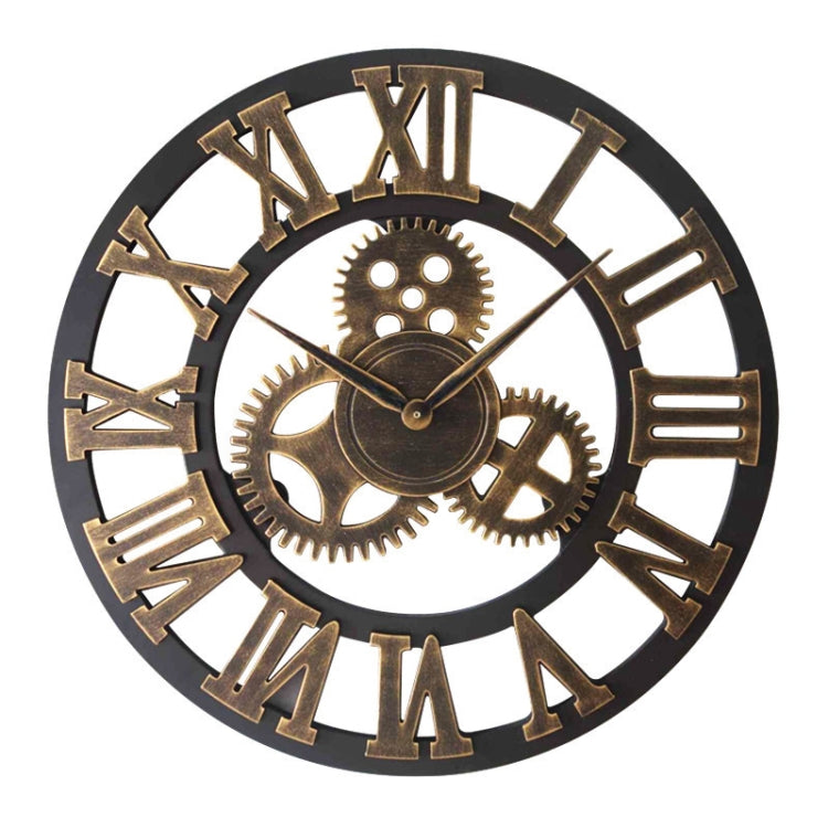 Orologio da parete con numeri di Roma, retro, rotondo, in legno, su un solo lato, diametro: 40 cm, Rome Number  40cm