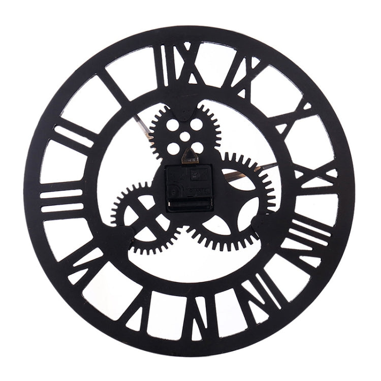 Orologio da parete con numero di Roma, retro, rotondo, in legno, su un solo lato, diametro: 70 cm, Rome Number 70cm, Rome Number  70cm