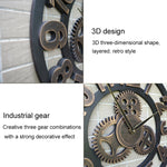 Orologio da parete con numero di Roma, retro, rotondo, in legno, su un solo lato, diametro: 58 cm, Rome Number 58cm