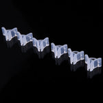 100 PZ Innesto di piante Giardinaggio Cartella per innesto in plastica Clip per innesto Trasparente Giardinaggio Clip per innesto in plastica Pomodori Clip per innesto, Plant Grafting Clips