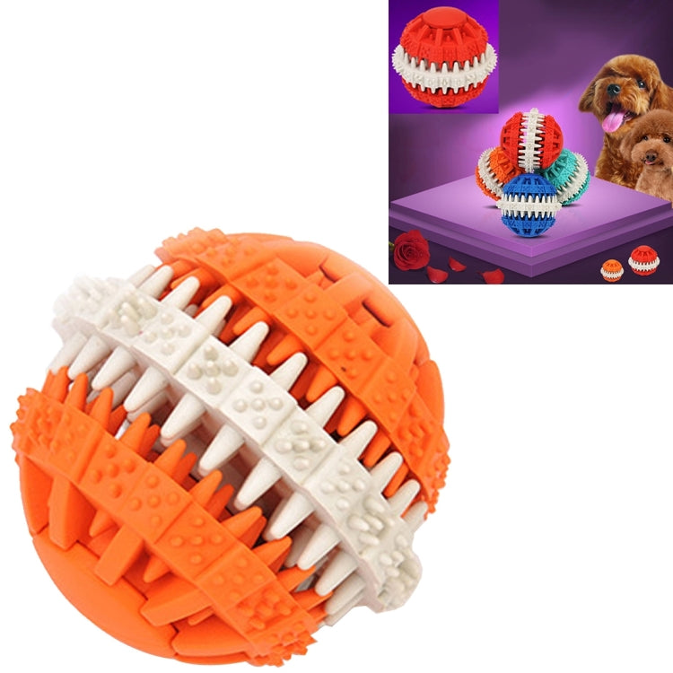 Palline giocattolo per cani per animali domestici Pulizia dei denti Giocattoli da masticare Palline di gomma morbida non tossica, di piccole dimensioni, Small Size (Orange), Small Size (Blue), Small Size (Red), Small Size (Baby Blue)