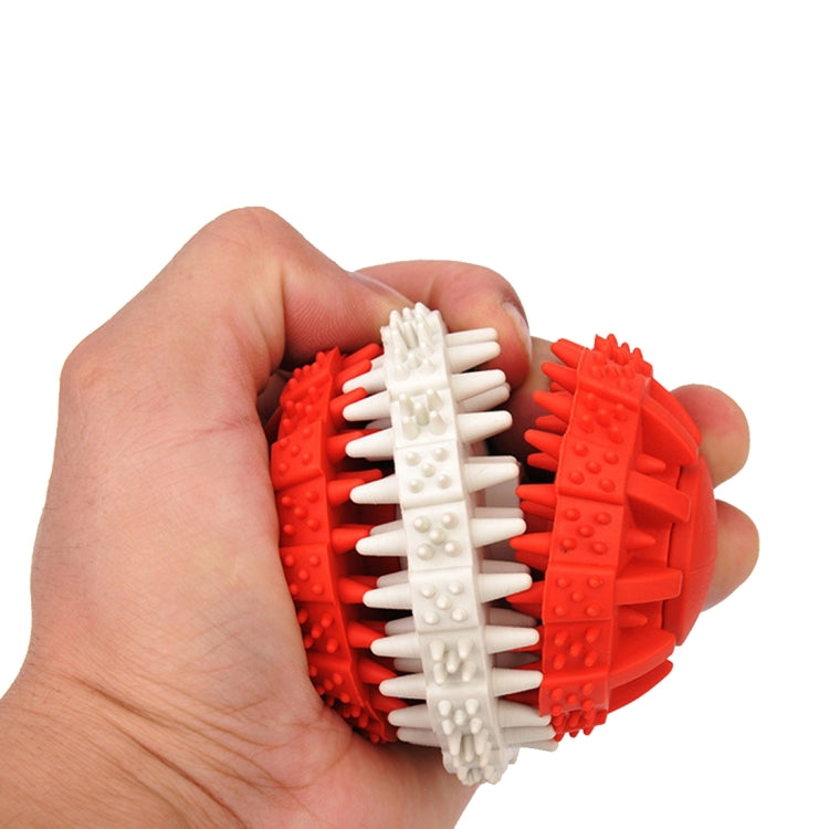 Palline giocattolo per cani per animali domestici Pulizia dei denti Giocattoli da masticare Palline di gomma morbida non tossica, di piccole dimensioni, Small Size (Orange), Small Size (Blue), Small Size (Red), Small Size (Baby Blue)