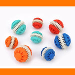 Palline giocattolo per cani per animali domestici Pulizia dei denti Giocattoli da masticare Palline di gomma morbida non tossica, di piccole dimensioni, Small Size (Orange), Small Size (Blue), Small Size (Red), Small Size (Baby Blue)