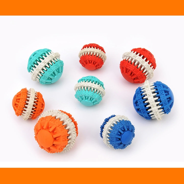 Palline giocattolo per cani per animali domestici Pulizia dei denti Giocattoli da masticare Palline di gomma morbida non tossica, di piccole dimensioni, Small Size (Orange), Small Size (Blue), Small Size (Red), Small Size (Baby Blue)