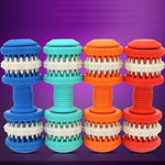 Giocattolo per cani per animali domestici Pulizia dei denti Manubri da masticare Forma di giocattoli in gomma morbida non tossica, misura grande, lunghezza: 15 cm, 15cm (Orange), 15cm(Blue), 15cm (Red), 15cm (Baby Blue)