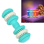 Giocattolo per cani per animali domestici Pulizia dei denti Manubri da masticare Forma di giocattoli in gomma morbida non tossica, misura grande, lunghezza: 15 cm, 15cm (Orange), 15cm(Blue), 15cm (Red), 15cm (Baby Blue)