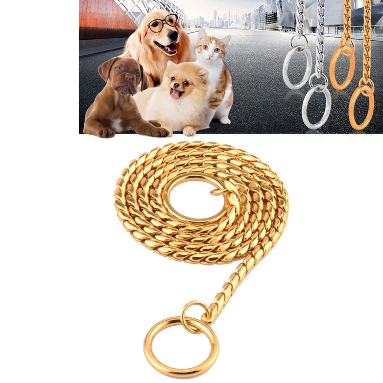 Collari per animali domestici Collare per animali domestici Collare per cani Catena a serpente Catena per cani Collare per cani a catena in metallo solido, Lunghezza: 55 cm, 55cm