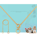 Collare per cani in metallo solido catena serpente 55 cm