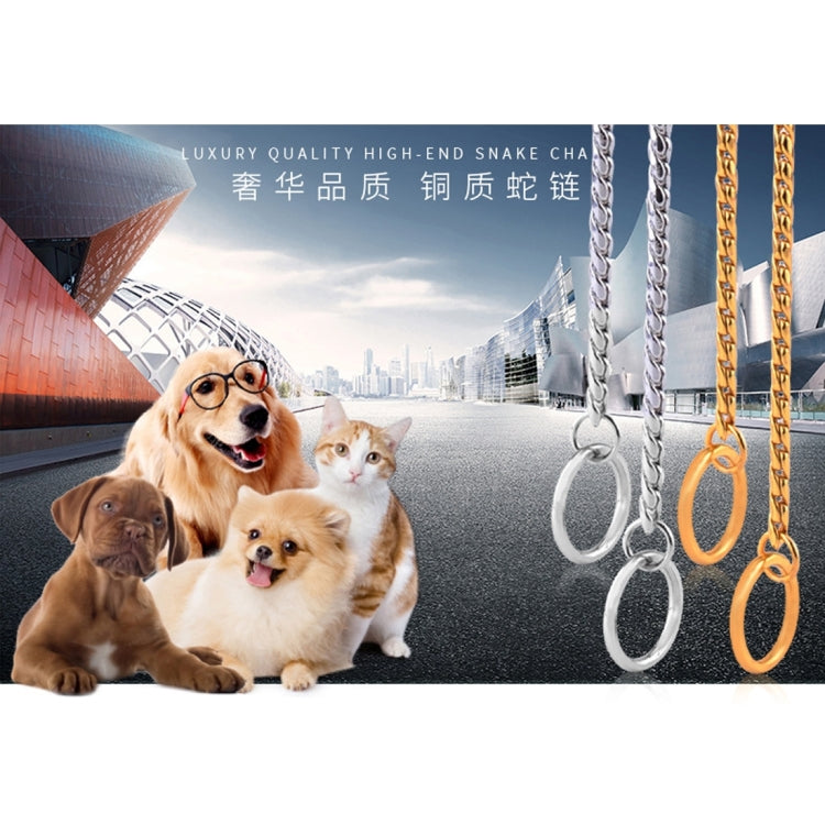 Collare per cani a catena in metallo 60 cm