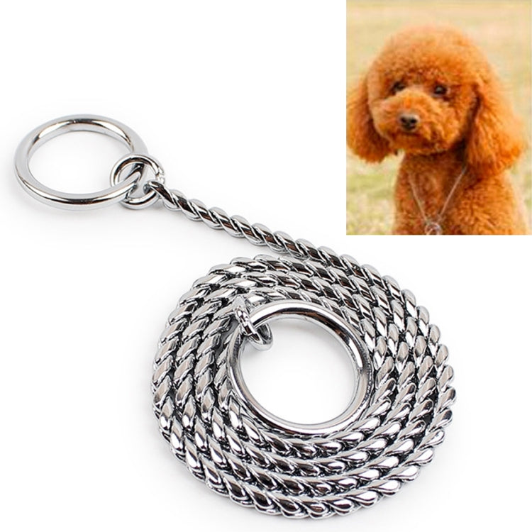 Collare per cani con catena per animali domestici P da 50 cm x 4 mm. Collare per cani con catena per cani, 50cm x 4mm