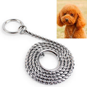 Collare per cani con catena per animali domestici P da 50 cm x 4 mm. Collare per cani con catena per cani, 50cm x 4mm