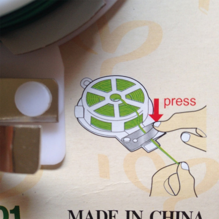 Accessori da giardinaggio da 50 m Pacchetto di attrezzi Filo di plastica per fiori in legno Bobina per legare le piante Bobina per legare le piante con taglierino, Package Plastic Flower Wood Tie Line