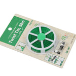 Accessori da giardinaggio da 50 m Pacchetto di attrezzi Filo di plastica per fiori in legno Bobina per legare le piante Bobina per legare le piante con taglierino, Package Plastic Flower Wood Tie Line