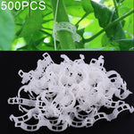 500 fermacravatte fissi in plastica da 25 mm, per gru sospesa, clip fisse per piante di viti, 500 PCS
