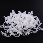 500 fermacravatte fissi in plastica da 25 mm, per gru sospesa, clip fisse per piante di viti, 500 PCS