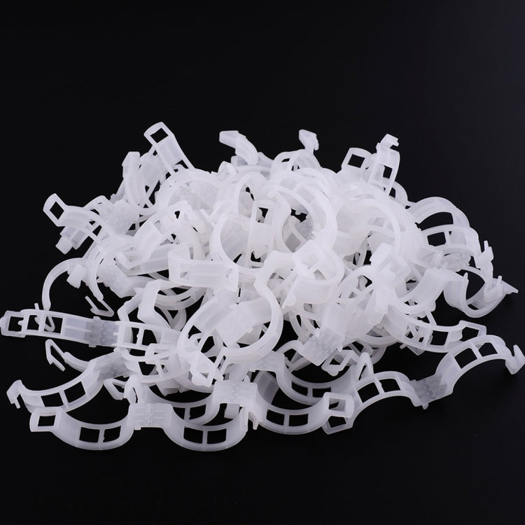 500 fermacravatte fissi in plastica da 25 mm, per gru sospesa, clip fisse per piante di viti, 500 PCS