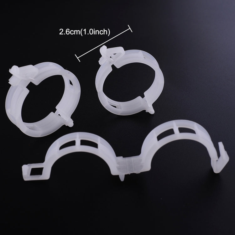 500 fermacravatte fissi in plastica da 25 mm, per gru sospesa, clip fisse per piante di viti, 500 PCS