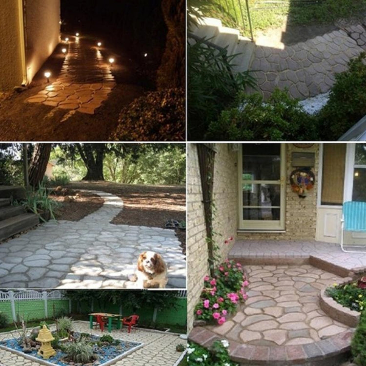 Stampo per strada in cemento manuale, stampo in plastica, stampo per pavimentazione da giardino fai da te, Garden Pavement Mold