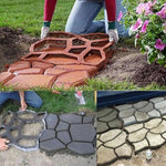 Stampo per strada in cemento manuale, stampo in plastica, stampo per pavimentazione da giardino fai da te, Garden Pavement Mold