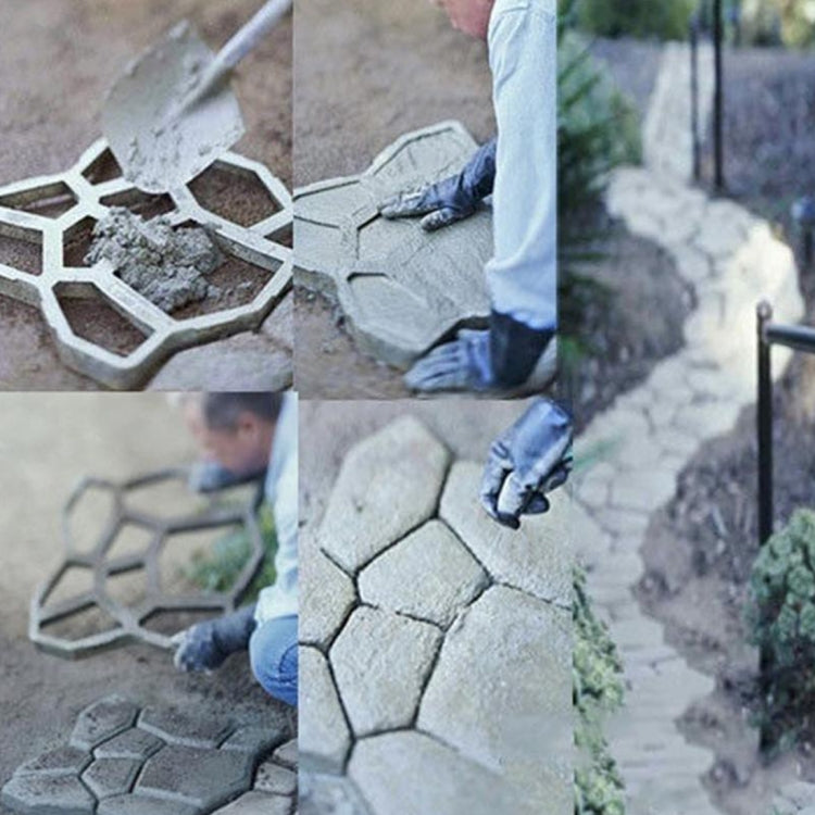 Stampo per strada in cemento manuale, stampo in plastica, stampo per pavimentazione da giardino fai da te, Garden Pavement Mold